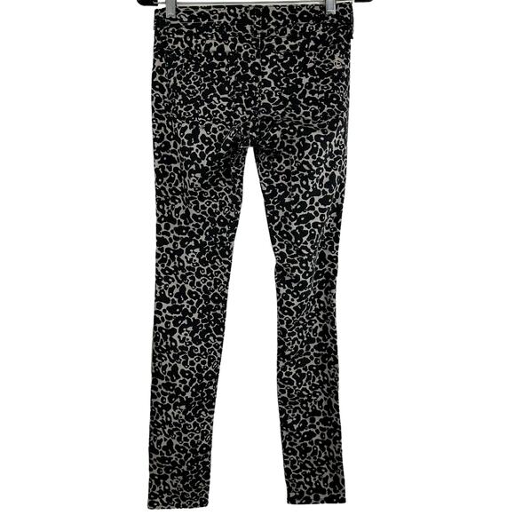Rag & Bone Ameoba Leopard Print Skinny Pants Size 25 EUC Low Rise Flat Front - Picture 3 of 10